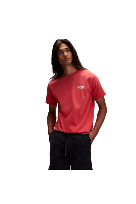 Alpine Design Men's Short Sleeve Graphic T-Shirt, Small, Amaranth Red