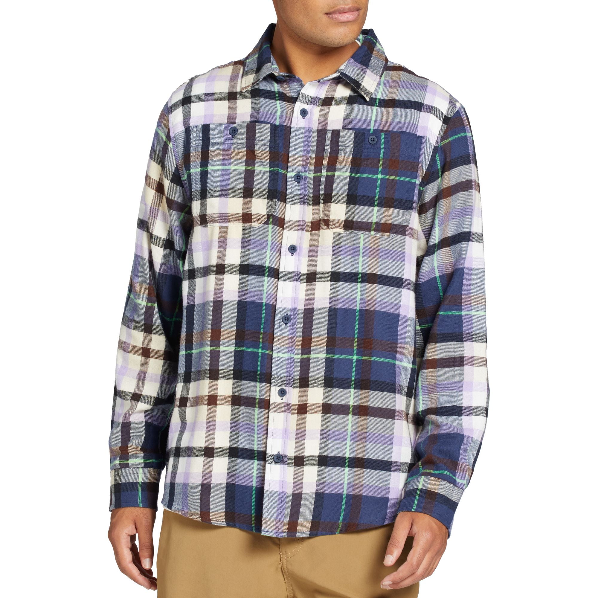 Corridor Brushed Flannel Long Sleeve in Army