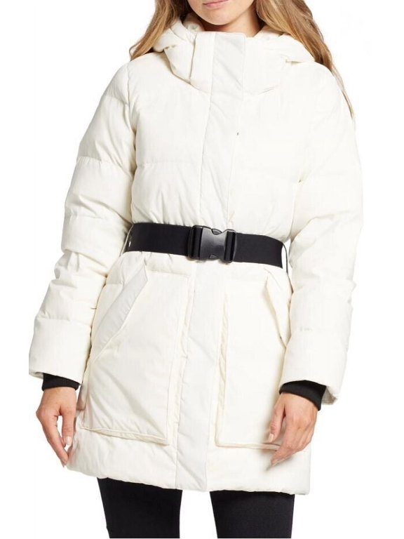 Design Women's Dream Puff Belted Parka Size XS