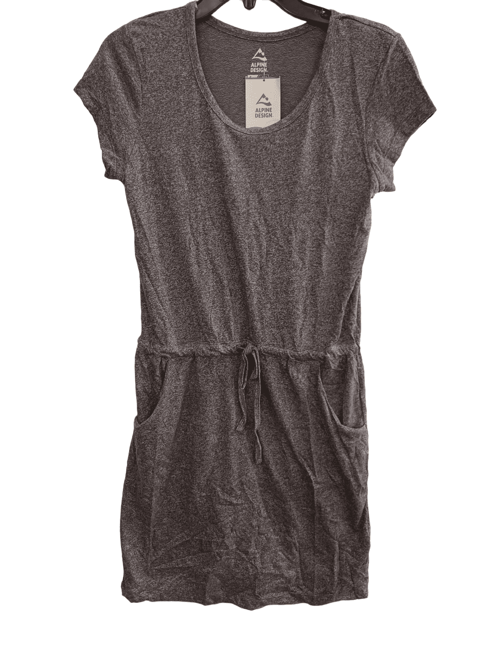 Alpine Design Women's Eiffel Tower Heather Short Sleeve Pocket Dress,  Gray,Small - Walmart Business Supplies