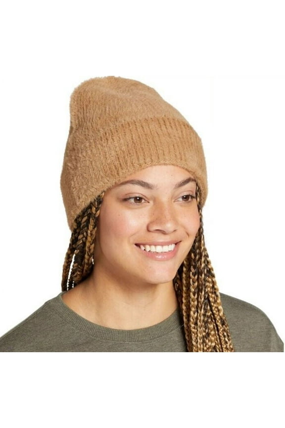 Design Women's Fuzzy Rib Beanie Size One Size