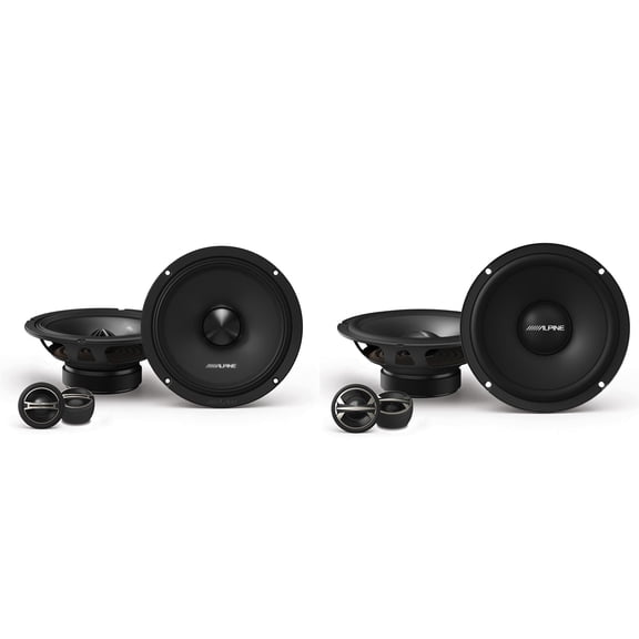 Alpine EL-E65C-G 6.5" Component Speaker Set & DM-65C-G 6.5" Component Speaker Set