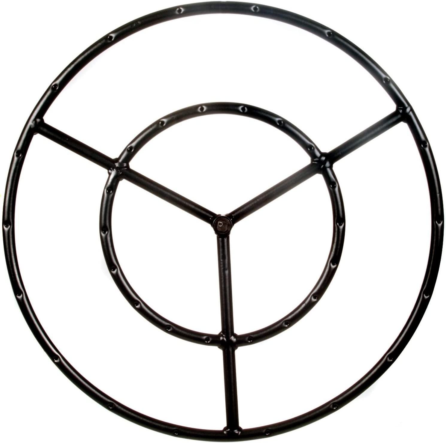 Alpine Flame 22inch Round Double Natural Gas Fire Pit Ring Burner