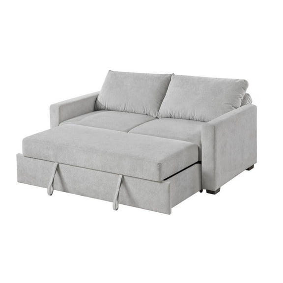 Alpine Furniture 71 in. W Dena Sleeper Sofa - Light Gray
