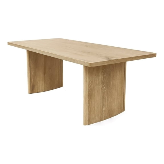 Alpine Furniture Abigail 71"W Rectangular Dining Table in Natural
