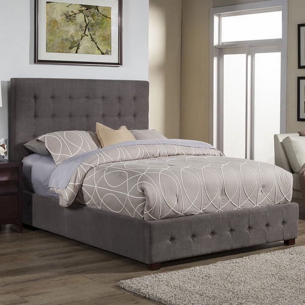 Alpine Furniture Alma Upholstered Platform Bed Multiple Sizes Walmart