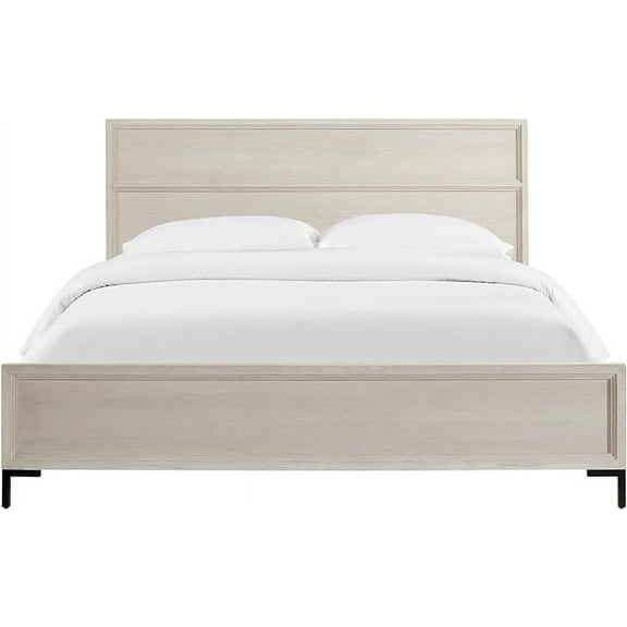 Alpine Furniture Bradley Platform, King (U.S. Standard), Antique White