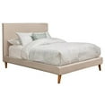 thumbnail image 1 of Alpine Furniture Chloe Upholstered Platform Bed, Multiple Sizes, 1 of 7