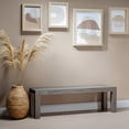 thumbnail image 1 of Alpine Furniture Fallon Solid Pine Dining Bench in Gray & Black, 1 of 5