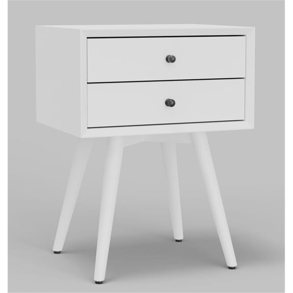 Flynn Small Nightstand, White