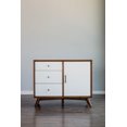 thumbnail image 1 of Alpine Furniture Flynn Accent Wood Cabinet in Acorn-White, 1 of 3