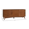 thumbnail image 1 of Flynn 64" Wide TV Console-- Solid Wood Construction, Mid Century Design, Acorn Finish., 1 of 10