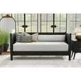 thumbnail image 1 of Flynn Mid Century Modern Twin Size Day Bed, Black, 1 of 2
