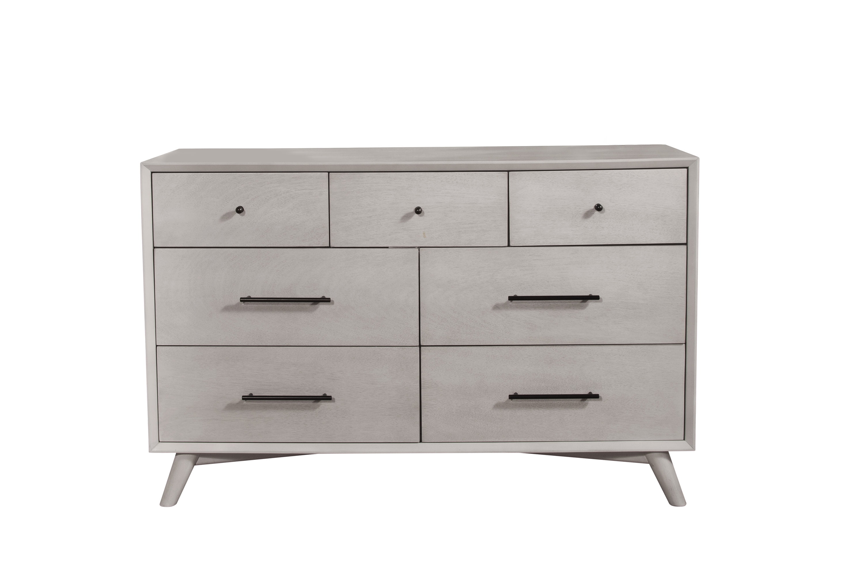 flynn mid century modern dresser Flynn Mid Century Modern 7 Drawer Dresser, Gray