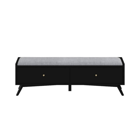 Alpine Furniture Flynn Bench, Black