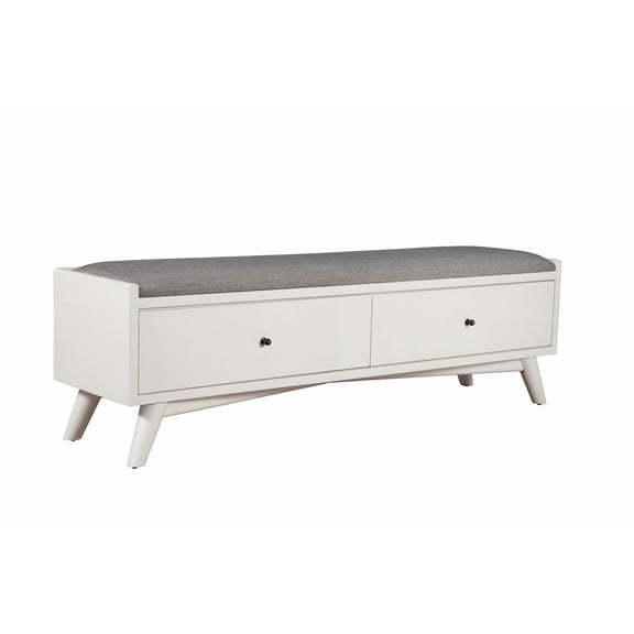 Alpine Furniture Flynn Bench, White
