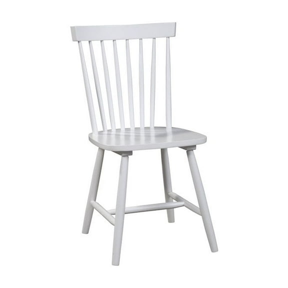 Alpine Furniture Lyra Set of 2 Side Chairs in White