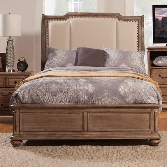 Alpine Furniture Melbourne Platform Bed, Multiple Sizes