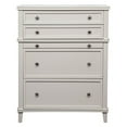 thumbnail image 1 of Alpine Furniture Potter 4 Drawer Wood Multi-Functional Chest in White, 1 of 4
