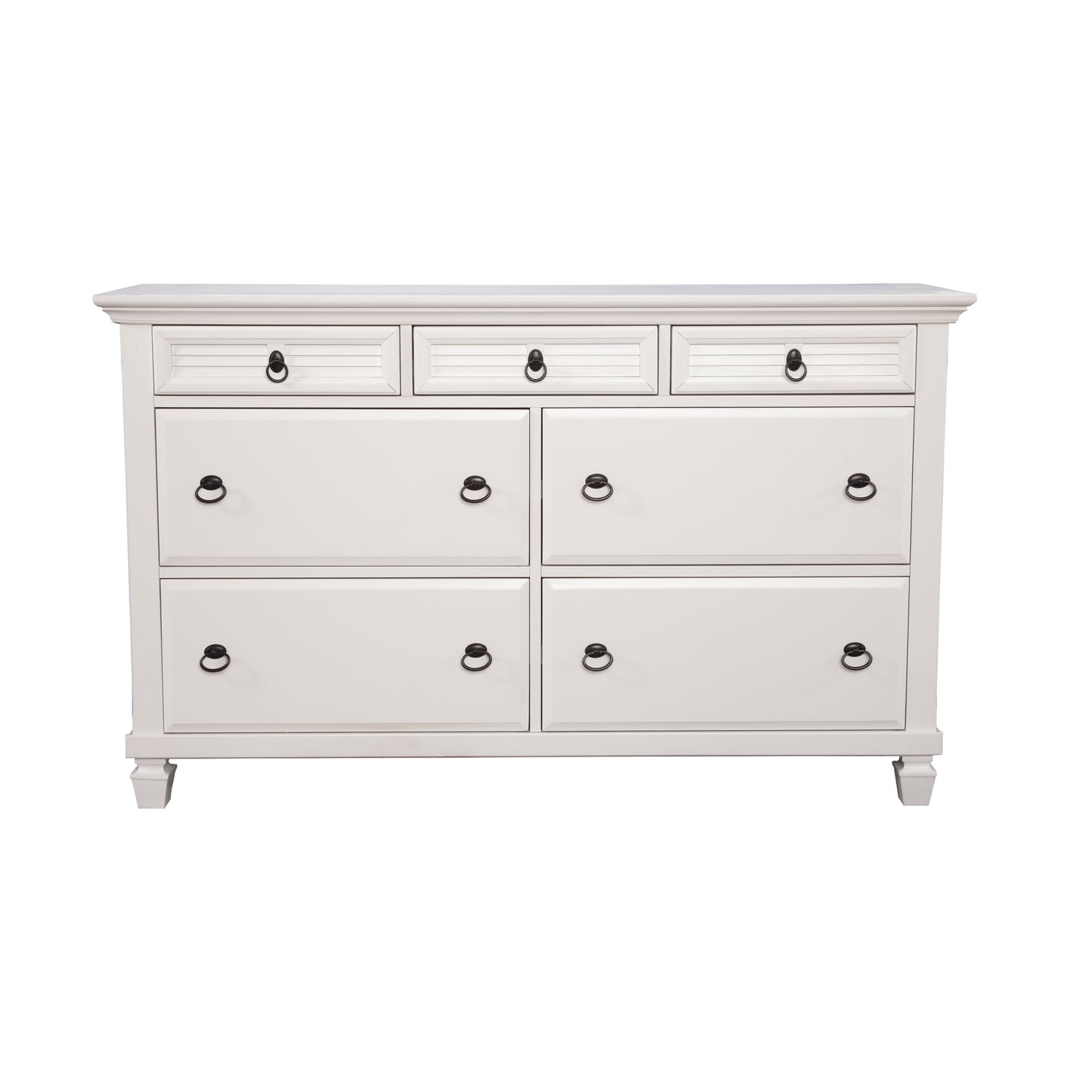 Winchester Transitional White Pine 7-Drawer Horizontal Dresser