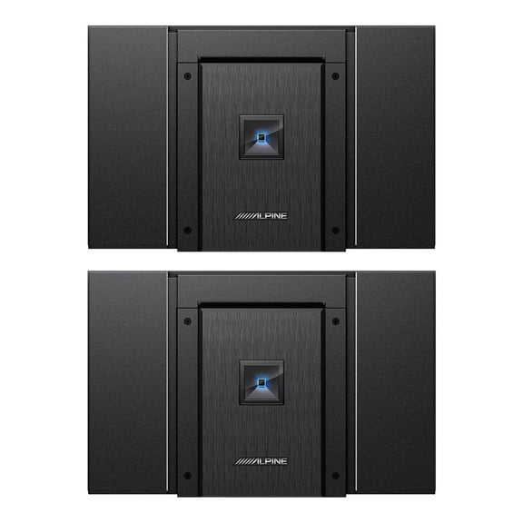 Alpine HDA-F60 Status Series 4-channel car amplifier 100 watts RMS x 4 with Alpine HDA-M80 Status Series mono subwoofer amplifier  800 watts RMS at 2 ohms