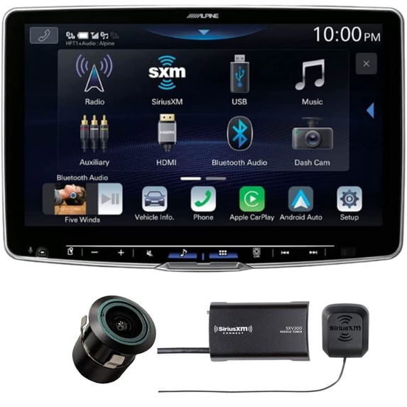 Alpine Halo11 ILX-F511 11" Multimedia Receiver Back-Up Bullet Camera & SiriusXM