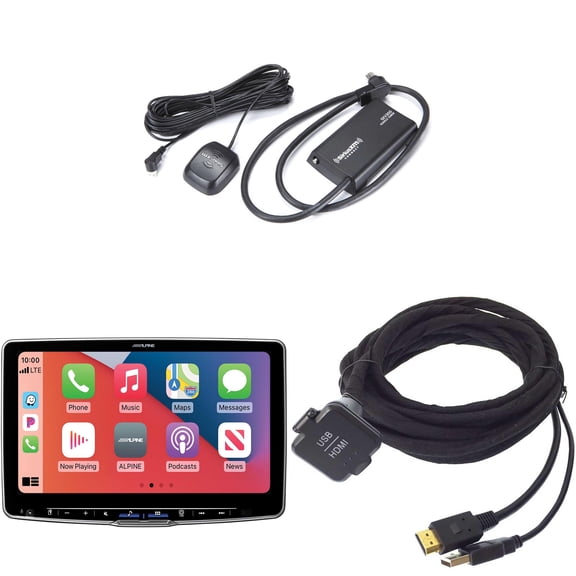 Alpine Halo11 iLX-F511, KCU-315UH USB / HDMI Extension Cable with SXV300v1 Satellite Tuner