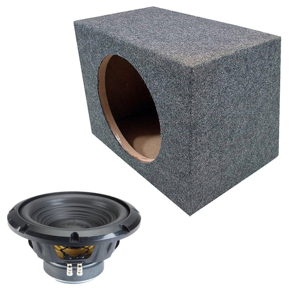 Alpine Hatchbacks SUVs & Car Trunks Sealed Single 10" W10S4 Loaded Subwoofer Sub Box Enclosure 250W RMS 4 Ohm