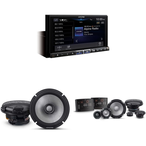 Alpine ILX-507 7" Receiver w/ R2-S653 6.5" Comp Set & R2-S65 Bundle