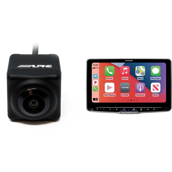 Alpine ILX-F509 Halo9 9" Receiver Compatible with Wireless Android Auto & Apple CarPlay with HCE-C1100 Back Up Cam