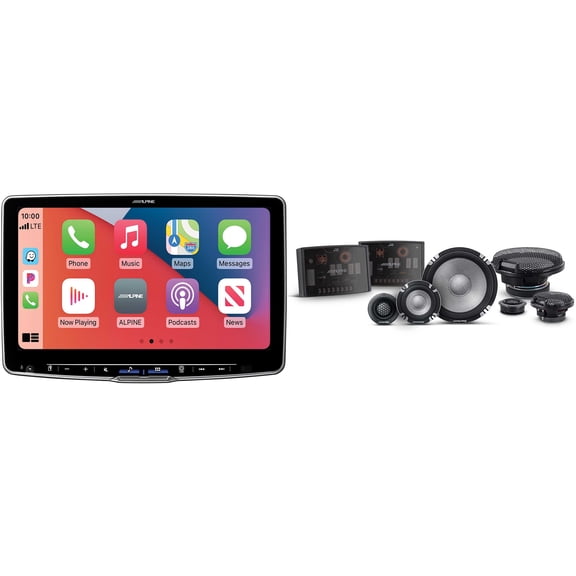 Alpine ILX-F511 Halo11 11" Multimedia Touchscreen Receiver w/ R2-S653 6.5" 3-Way Comp Set