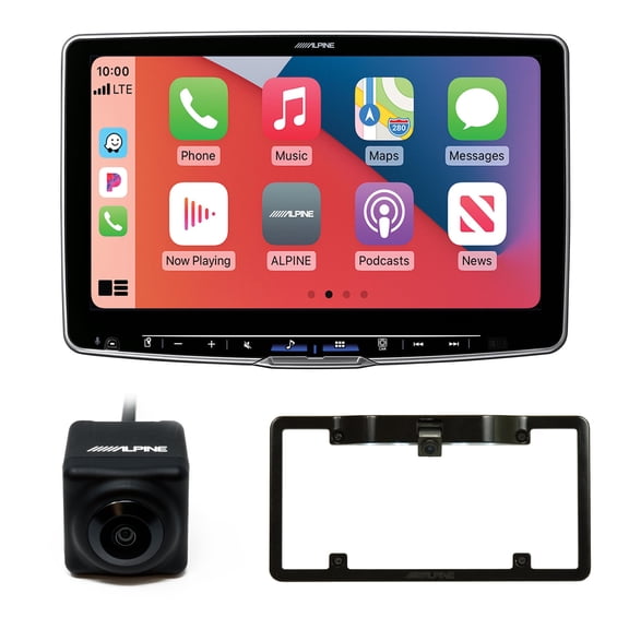 Alpine ILX-F511 Halo11 Multimedia Receiver w/ 11" Touchscreen Display w/ KTX-C10LP Frame and HCE-C1100 Back Up Camera