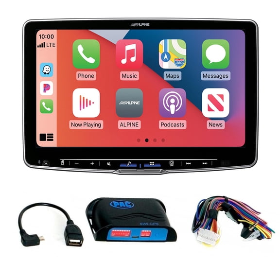Alpine ILX-F511 Halo11 Multimedia Receiver with 11" Floating Touchscreen Display with SWI-CP5 Steering Wheel Interface