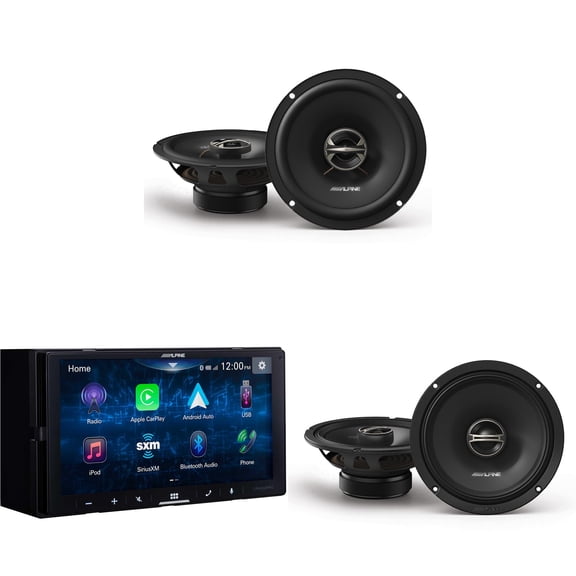 Alpine ILX-W670 w/ EL-E65-G 6.5" Coaxial & DM-65-G 6.5" Speaker Set