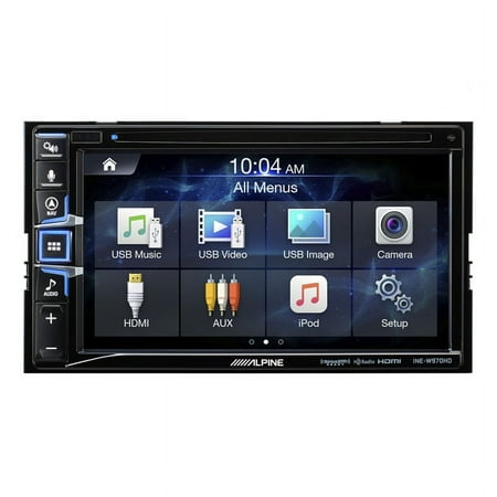 Alpine - 6.5" - Android Auto/Apple® CarPlay™ - Built-in Navigation - Bluetooth - In-Dash CD/DVD/DM Receiver - Black