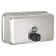 thumbnail image 1 of Alpine Industries 40 oz. Horizontal Manual Surface-Mounted Stainless Steel Liquid Soap Dispenser, 1 of 4