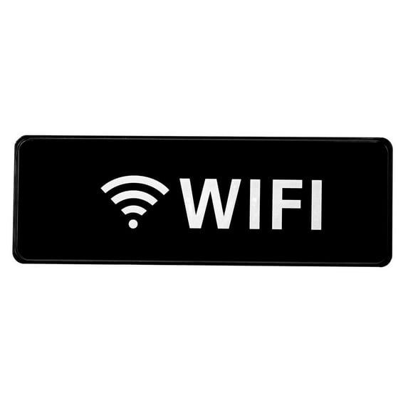 Alpine Industries 9 in. x 3 in. Wi-Fi Sign 5 Pack