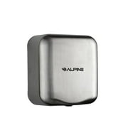 Alpine Industries Commercial High Speed Hand Dryer Automatic Stainless Steel Hand Dryer Machine, 120V Silver