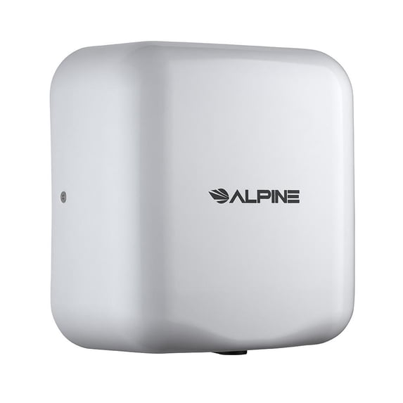 Alpine Industries Commercial High Speed Hand Dryer Automatic Stainless Steel Hand Dryer Machine, 120V White