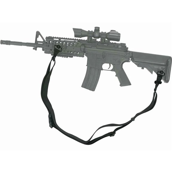 Alpine Innovations Dual Strap Rifle Sling with Quick Detach Swivel Nylon Black