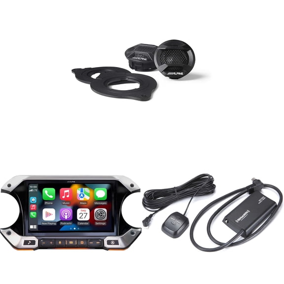 Alpine JL Wrangler i509-WRA-JL, SPV-10TW-WRA and Sirius Tuner Bundle