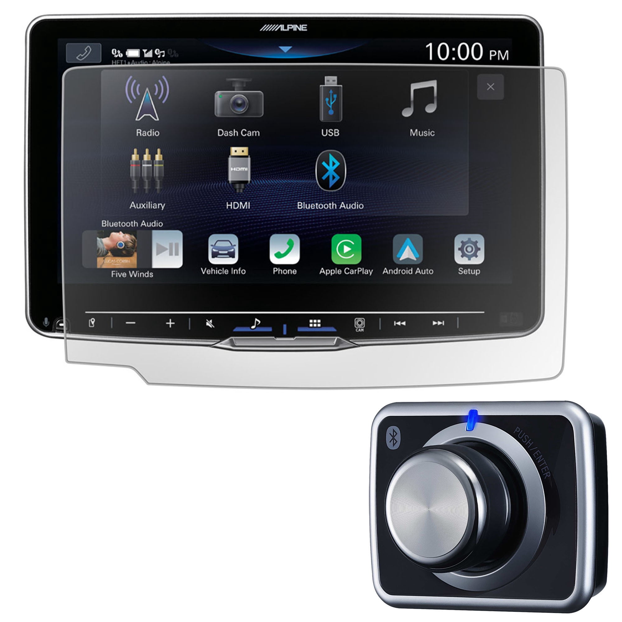Alpine Rux H02 Alpine KAE-HF11DA Anti-Reflective Screen Protector for iLX-F511 & RUX ...