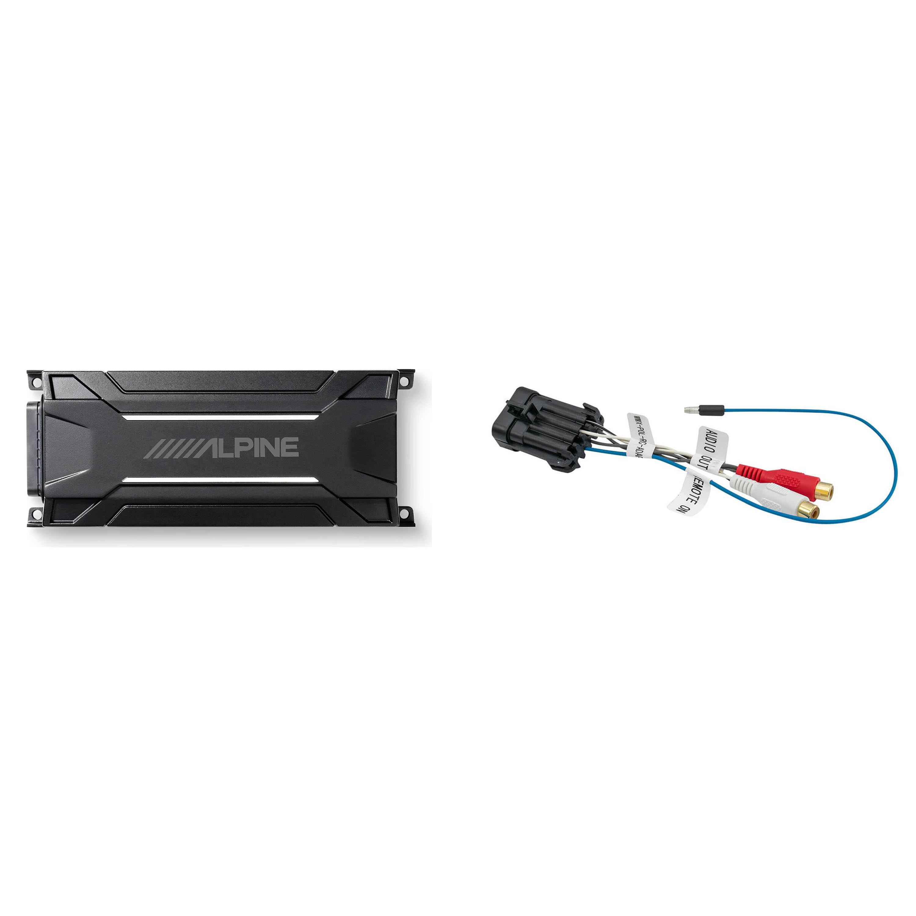 Alpine KTA-30FW UTV Marine Amplifier & Adapter for Polaris Ride Command ...