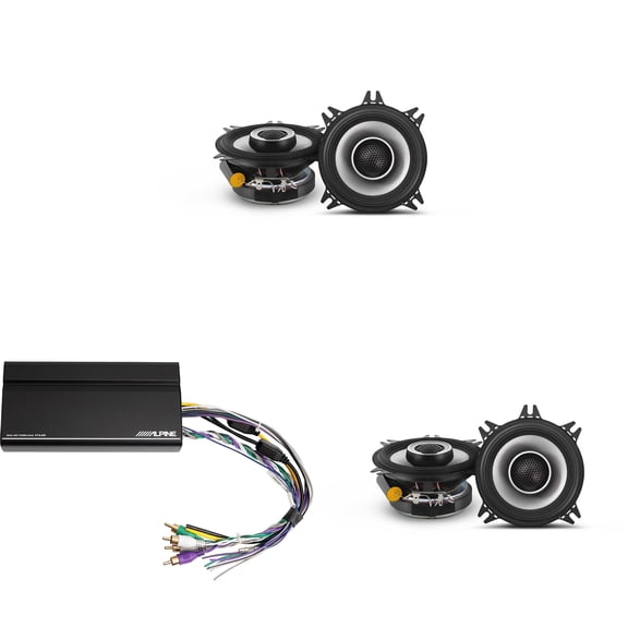 Alpine KTA-450 4 Ch.Power Pack Amp w/ (2) S2-S40