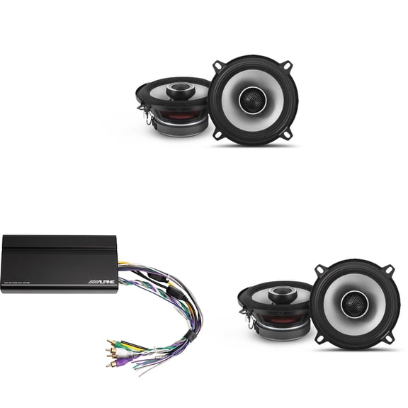 Alpine KTA-450 4 Ch.Power Pack Amp w/ (2) S2-S50 S-Series Speakers