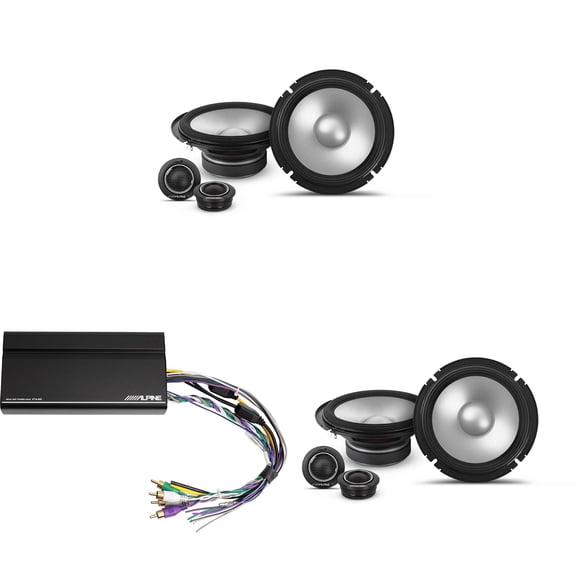Alpine KTA-450 4 Ch.Power Pack Amp w/ (2) S2-S65C S-Series Speakers