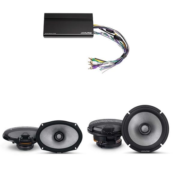 Alpine KTA-450 4 Ch.Power Pack Amp w/ R2-S65 & R2-S69 R-Series Speakers