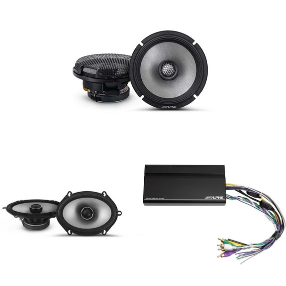 Alpine KTA-450 4 Ch.Power Pack Amp w/ R2-S65 & S2-S68 Speakers