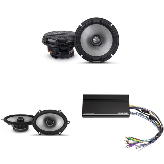 Alpine KTA-450 4 Ch.Power Pack Amp w/ R2-S65 & S2-S68 Speakers