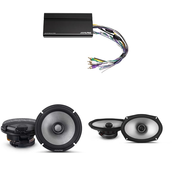 Alpine KTA-450 4 Ch.Power Pack Amp w/ R2-S65 & S2-S69 Speakers